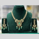 Kavita Art Elegant Polki Kundan Stone And Pearl Necklace Set for Women
