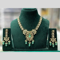 Kavita Art Elegant Polki Kundan Stone And Pearl Necklace Set for Women