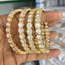 Kavita Art Graceful Polki Kundan Stone Embellished Bangles Set