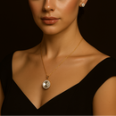 Urthn Shimmering Crystal Chain Pendant Jewelry Set (Pack Of 6)