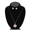 Urthn Shimmering Crystal Chain Pendant Jewelry Set (Pack Of 6)