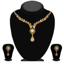 Urthn Gold Plated Elegant Austrian Stone Necklace set(Pack of 3)