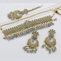 SNERA Gold Plated Crystal Stone Necklace Set
