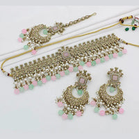 SNERA Gold Plated Crystal Stone Necklace Set