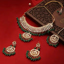 SNERA  Gold Plated  Kundan Stone And Beads Necklace Set