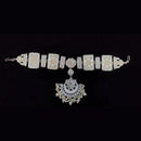 SNERA Gold Plated Kundan Stone And Pearls Damini Maangtikka