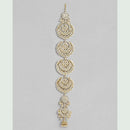 SNERA Gold Plated Kundan Stone And Pearls Hair Choti