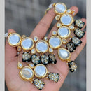 SNERA Gold Plated Kundan Stone And Pearls Choker Necklace Set