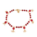 SNERA Gold Plated Beads And Pearl Bracelet