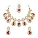SNERA Gold Plated Austrian Stone Necklace Set