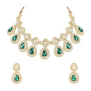 SNERA Gold Plated Austrian Stone Necklace Set