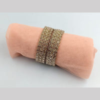 SNERA Gold Plated Crystal Stone Bangles Set