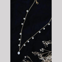 SNERA Silver Plated Pearls Mala