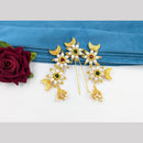 SNERA Gold Plated Pearls Hair Accessories ( 6 Piece Only)