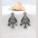 SNERA Oxidised Plated One Rupee Coin Inspired Dangler Earrings