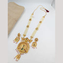 SNERA Gold Plated Austrain Stone And Pearls Necklace Set