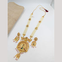 SNERA Gold Plated Austrain Stone And Pearls Necklace Set