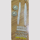 SNERA Gold Plated Kundan Stone And Beads Long Necklace Set
