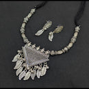 SNERA Oxidised Plated Antique Navratri Look Necklace Set