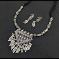 SNERA Oxidised Plated Antique Navratri Look Necklace Set