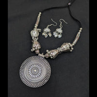 SNERA Oxidised Plated Antique Navratri Look Necklace Set