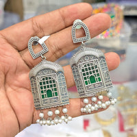 SNERA Oxidised Plated Navratri Special Dangler Earrings