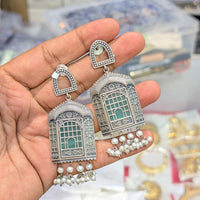 SNERA Oxidised Plated Navratri Special Dangler Earrings