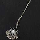 SNERA Navratri Special Oxidised Plated Mirror Maangtikka