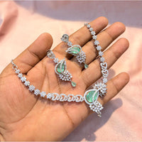 SNERA Graceful American Diamond Necklace Set