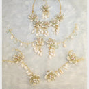 SNERA Elegant Floral Jewellery With Shell Combo Set