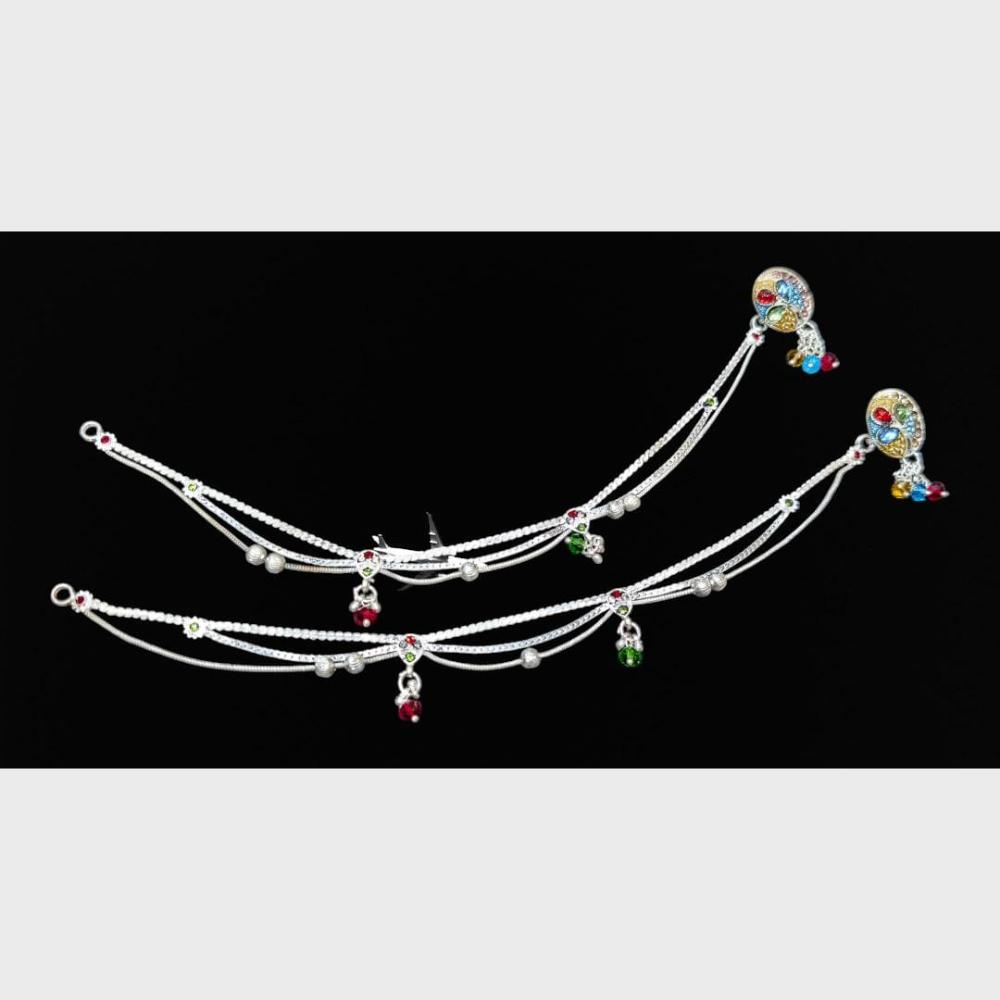 SNERA Elegant Rhodium Plated Designer Payal \ Anklet