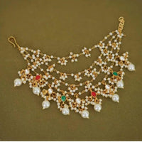 SNERA Kundan Stone And Pearl Designer Hair Accessories