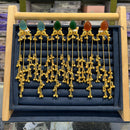 SNERA Graceful Pota Stone And Pearl Kashmiri Dangler Earrings