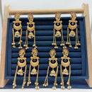 SNERA Graceful Pota Stone And Pearl Kashmiri Dangler Earrings