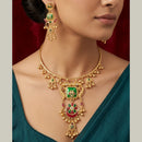 SNERA Graceful Pota Stone And Pearl Necklace Set