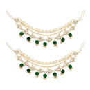 SNERA Fancy Kundan Pearl And Beads Kanchain for Festive Look