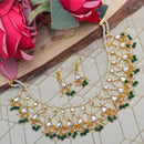 SNERA Party Wear Kundan Stone And Beaded Necklace Set 
