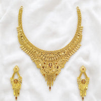 SNERA Gold Plated Stylish Traditional Indian Touch Necklace Set  