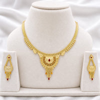 SNERA Gold Plated Stylish Traditional Indian Touch Necklace Set