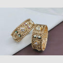 SNERA Elegant Crystal Stone and Pearl Meenakari Designer Bangles Set