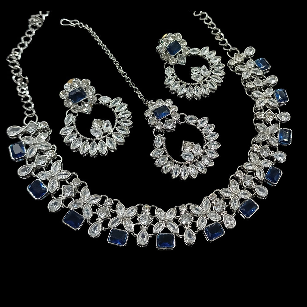SNERA Sparkling Crytsal Stone Necklace Set 