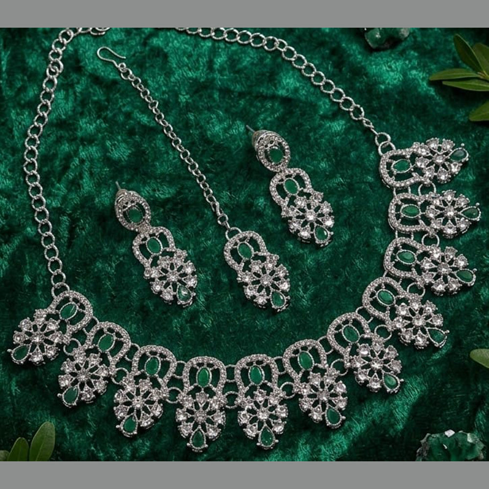 SNERA Elegant Crystal Stone Necklace Set Women