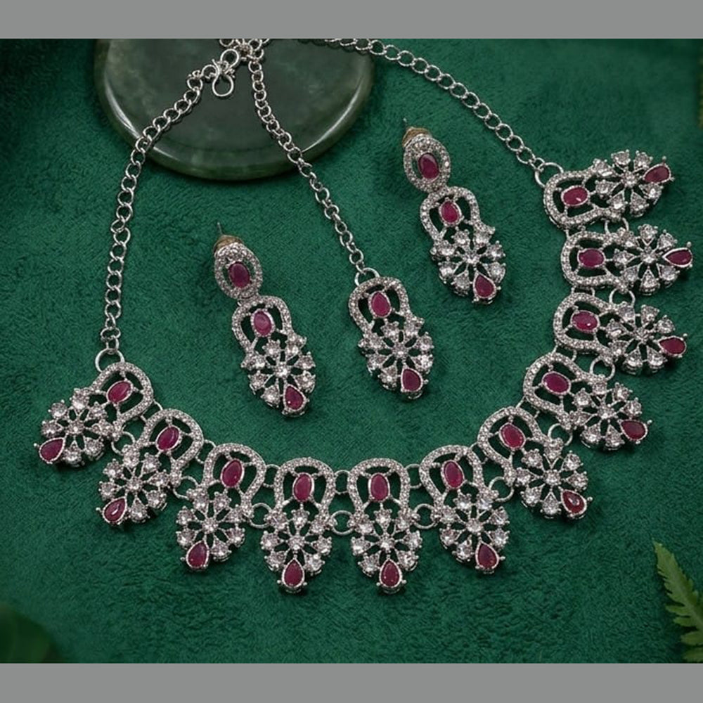 SNERA Elegant Crystal Stone Necklace Set Women