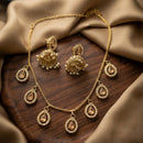 SNERA Elegant Crystal Stone And Pearl Necklace Set Women