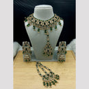 SNERA Elegant Crystal Stone And Pearl Necklace Set Women