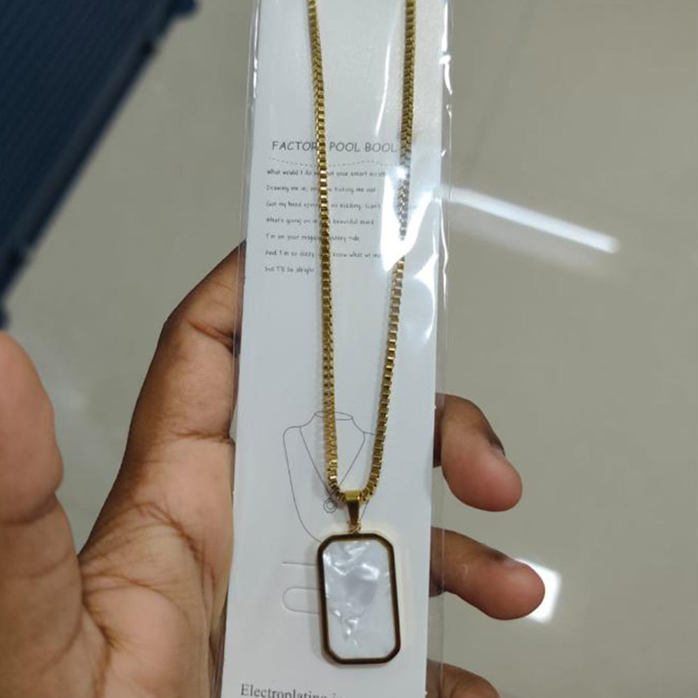 SNERA Gold Plated Stylish Chain Pendant