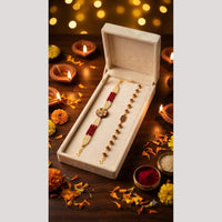 SNERA Designer Meenakari And Pearl Rakhi for Bhaiya Bhabhi
