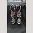 SNERA Vintage Oxidised Plated Earcuff Jhumki Earrings for Women