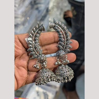 SNERA Vintage Oxidised Plated Earcuff Jhumki Earrings for Women