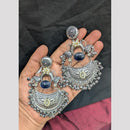 SNERA Elegant 2 Tone Plated Pota Stone And Pearl Dangler Earrings 